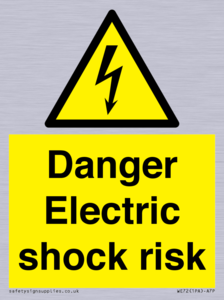 Danger Electric shock risk
